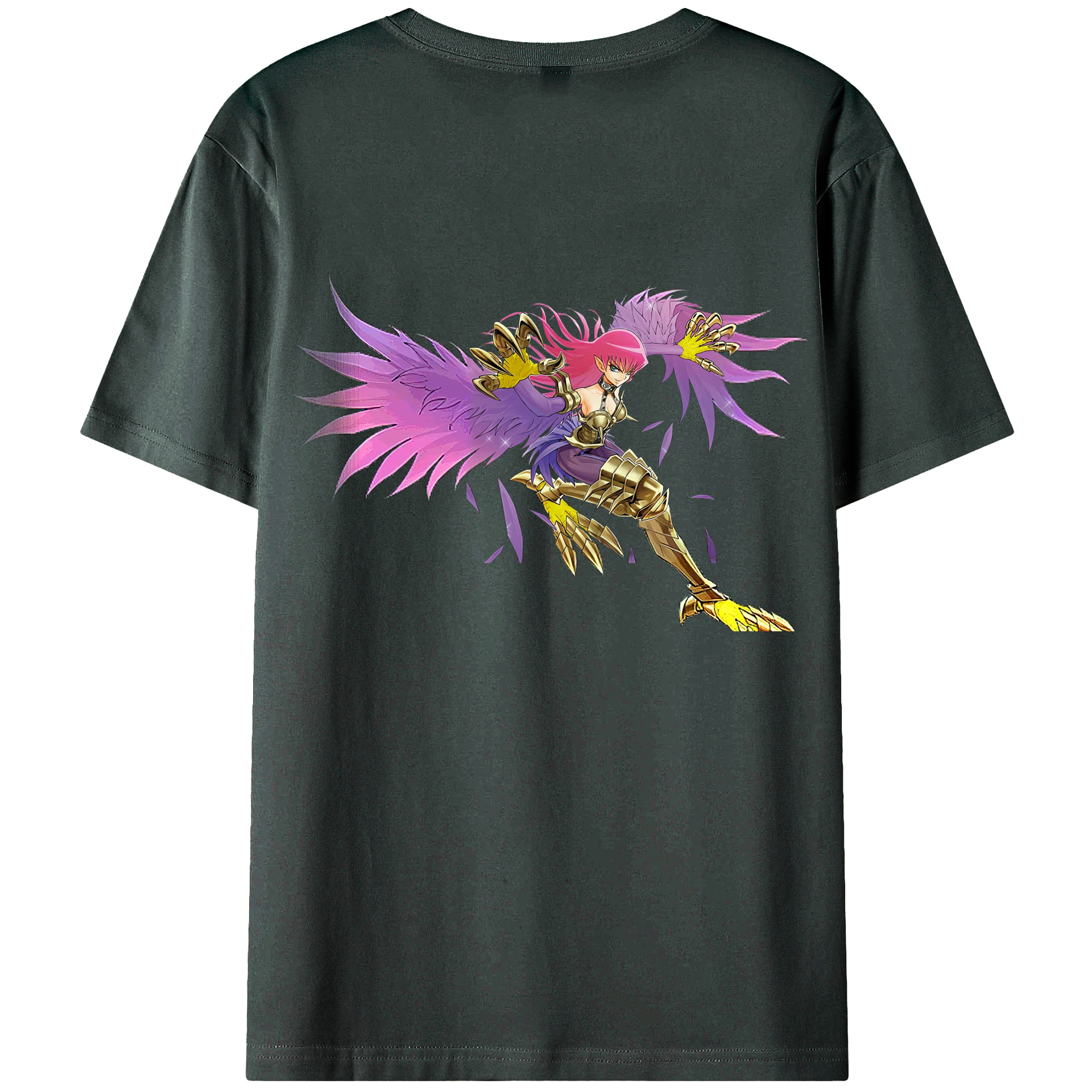 （画像用） 遊☆戯☆王 Yu-Gi-Oh! 綿100％ メンズ半袖Tシャツ（バックプリント） 通気性